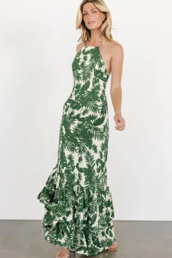 Baltic Born Indio Maxi Dress | Green Print