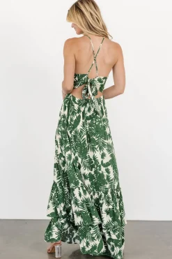 Baltic Born Indio Maxi Dress | Green Print