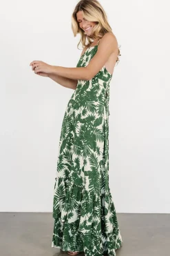 Baltic Born Indio Maxi Dress | Green Print