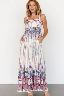 Baltic Born Ivania Tank Maxi Dress | Cream Multi