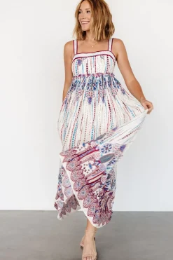 Baltic Born Ivania Tank Maxi Dress | Cream Multi
