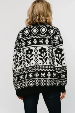 Baltic Born Jackson Oversized Cardigan | Black Print