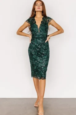 Baltic Born Jacqueline Embossed Midi Dress |