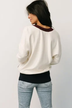 Baltic Born Jax Cardigan | Cream Multi