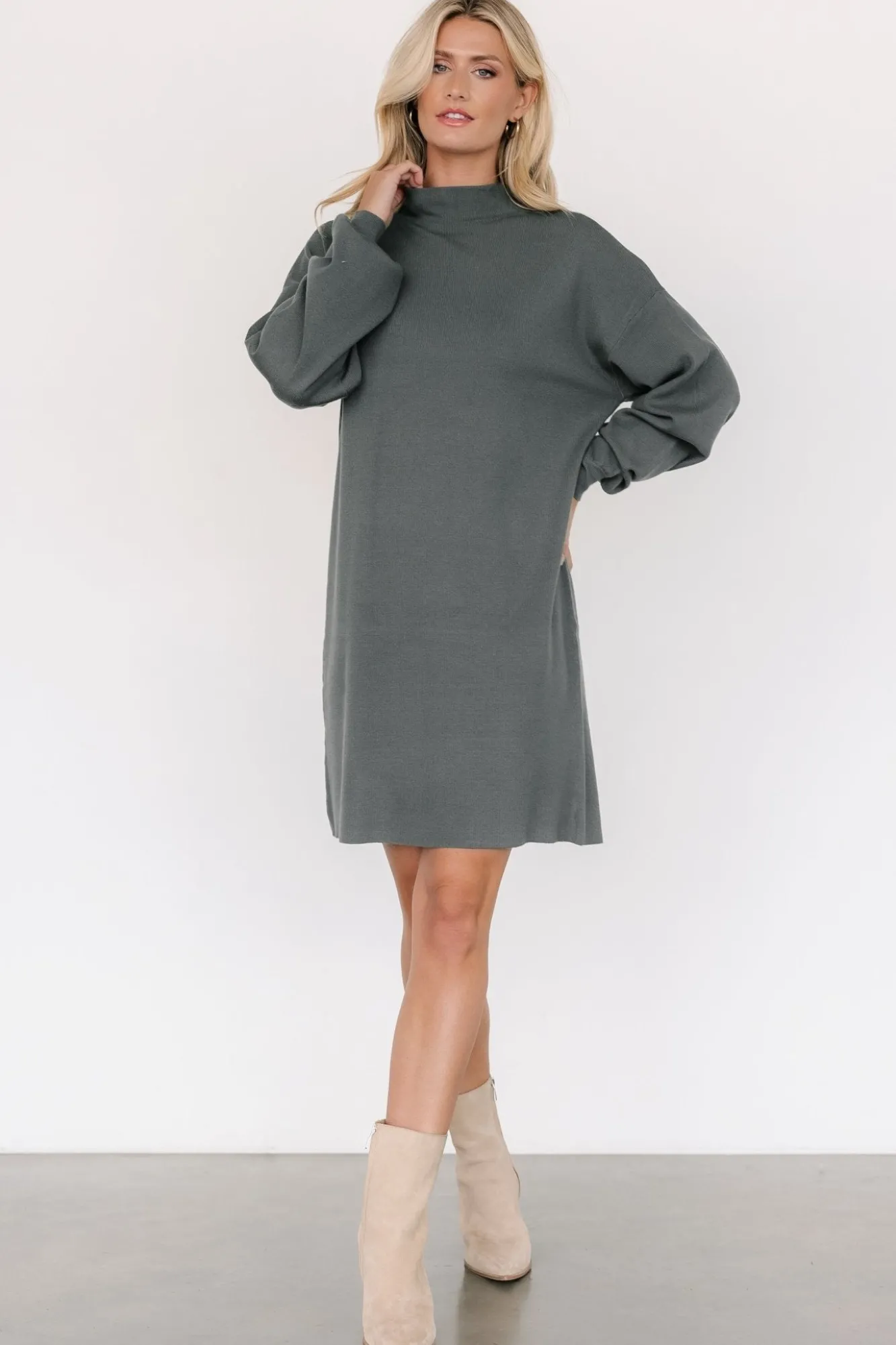 Baltic Born Jennings Sweater Dress | Winter Green