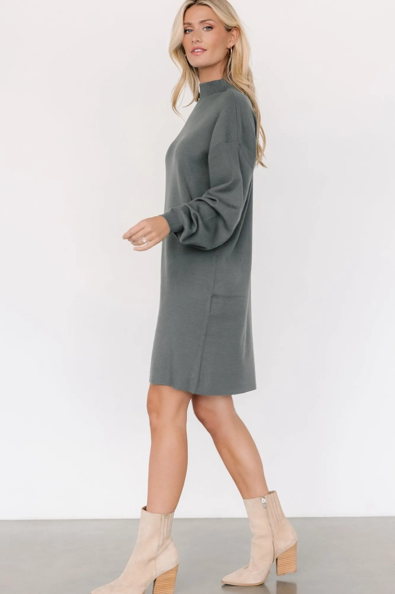 Baltic Born Jennings Sweater Dress | Winter Green