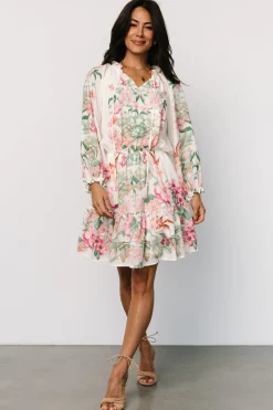 Baltic Born Jenny Short Dress | Off White Floral