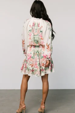 Baltic Born Jenny Short Dress | Off White Floral