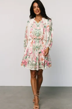 Baltic Born Jenny Short Dress | Off White Floral