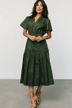 Baltic Born Jerrah Midi Dress | Deep Green
