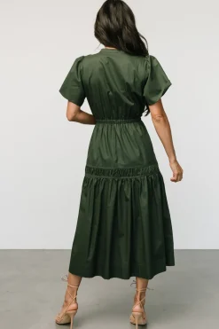 Baltic Born Jerrah Midi Dress | Deep Green