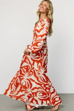 Baltic Born Jessica Maxi Dress | Cream + Rust