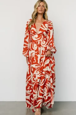 Baltic Born Jessica Maxi Dress | Cream + Rust
