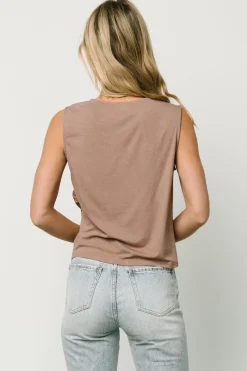 Baltic Born Jia Ruched Tank Top | Light Mocha