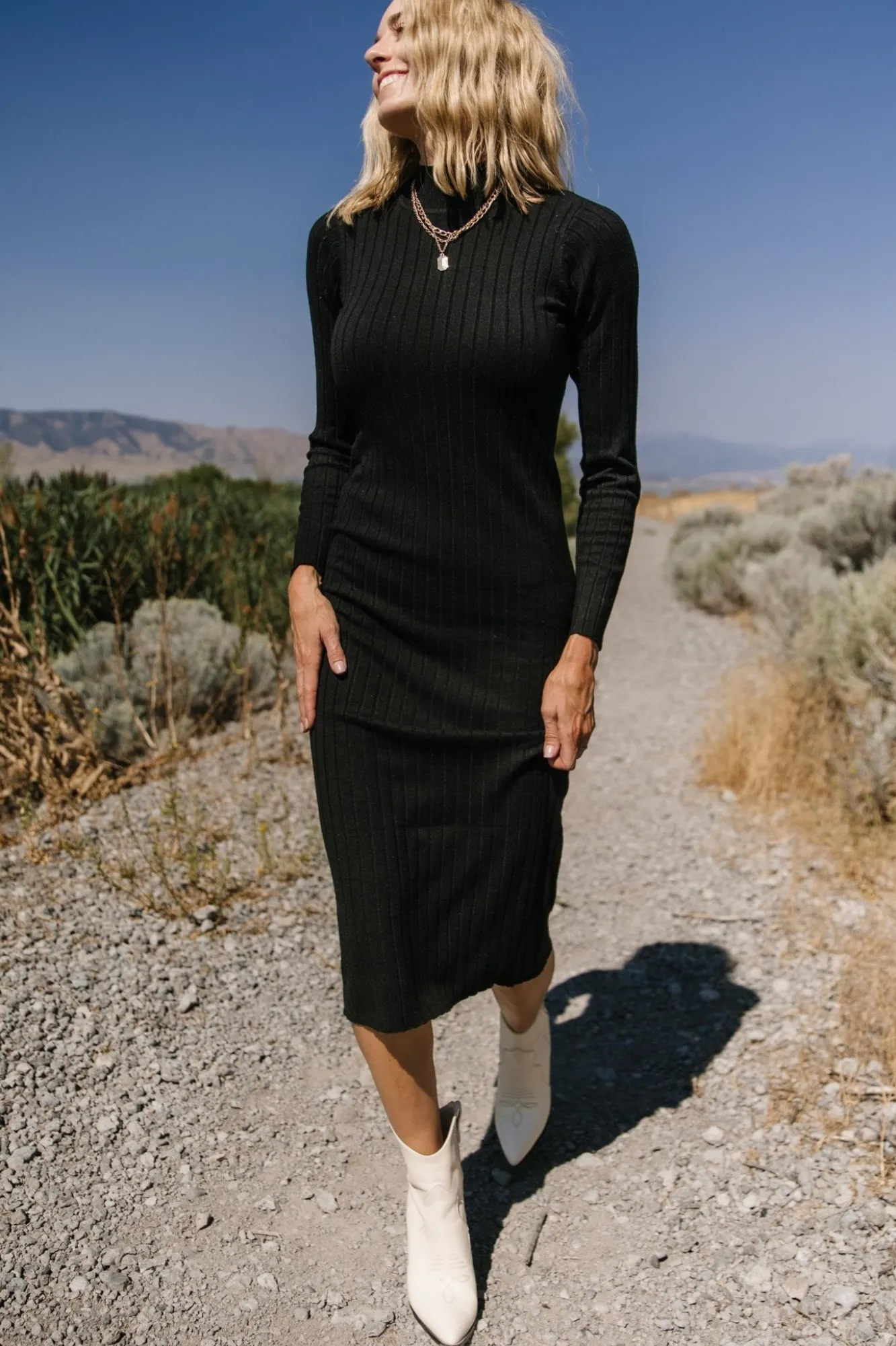 Baltic Born Jill Ribbed Midi Dress |