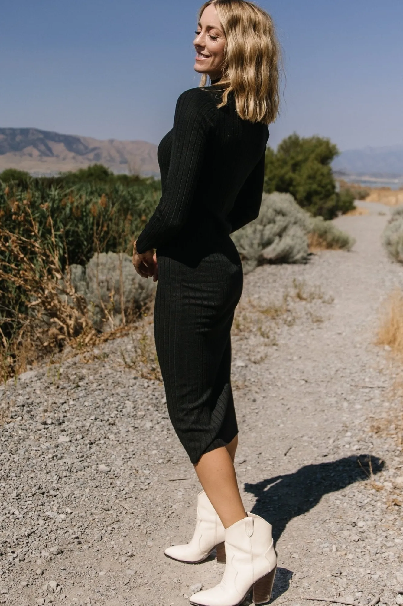 Baltic Born Jill Ribbed Midi Dress |