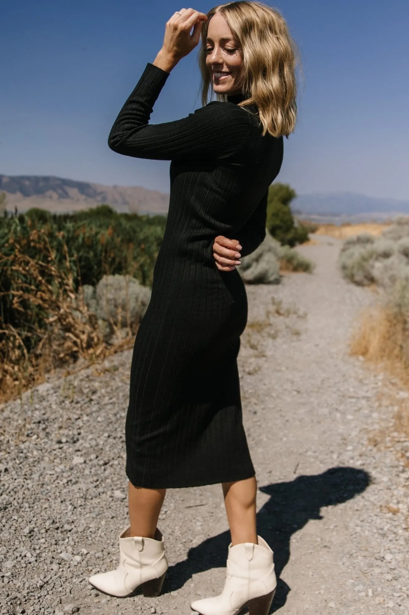 Baltic Born Jill Ribbed Midi Dress |