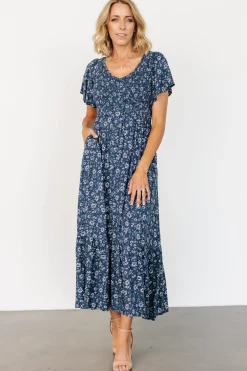 Baltic Born Joanie Smocked Dress | Blue Floral