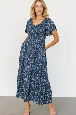 Baltic Born Joanie Smocked Dress | Blue Floral