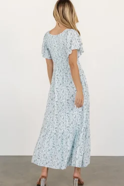Baltic Born Joanie Smocked Dress | White + Sage