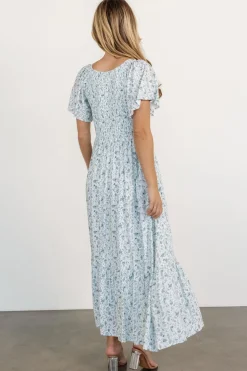 Baltic Born Joanie Smocked Dress | White + Sage