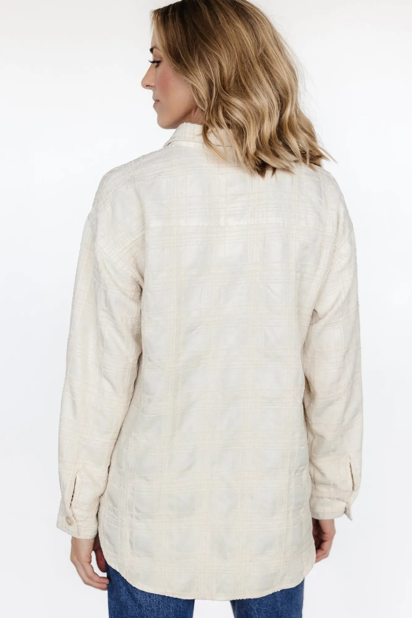 Baltic Born Joanna Plaid Shacket | Cream + Natural