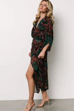Baltic Born Johana Midi Dress | Midnight Multi Print