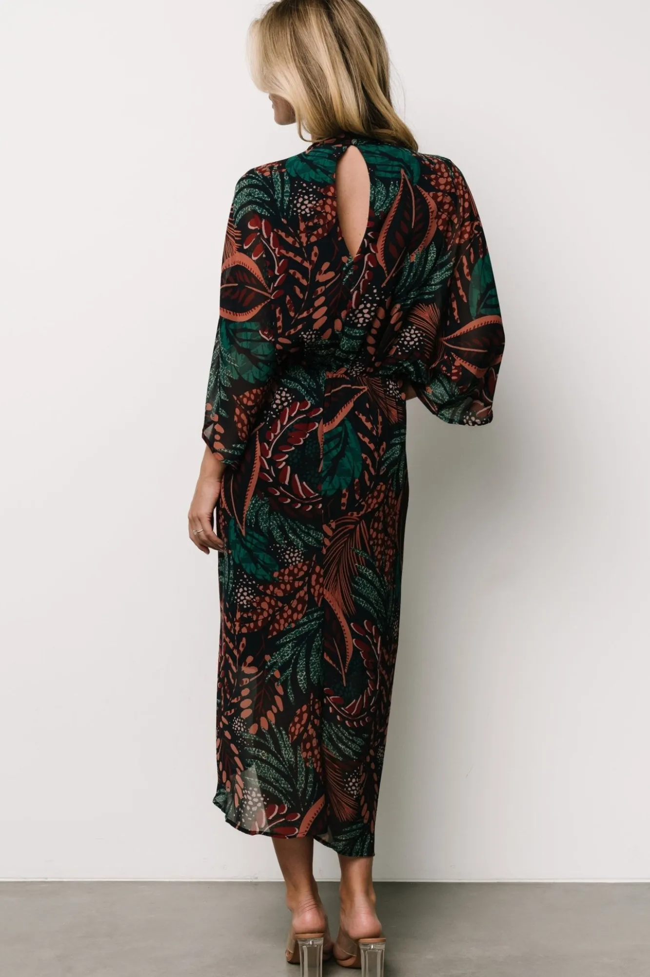 Baltic Born Johana Midi Dress | Midnight Multi Print