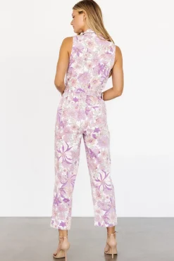 Baltic Born JoJo Sleeveless Jumpsuit | Purple Floral