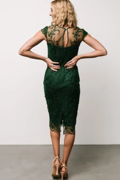 Baltic Born Jordana Embroidered Midi Dress |
