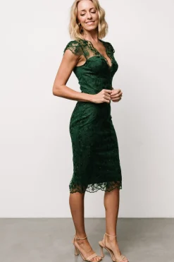 Baltic Born Jordana Embroidered Midi Dress |
