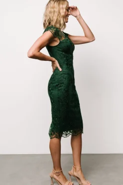 Baltic Born Jordana Embroidered Midi Dress |