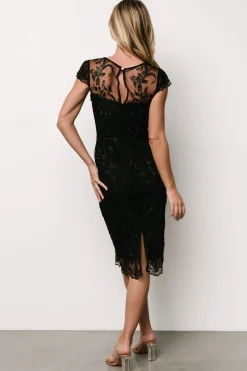 Baltic Born Jordana Embroidered Midi Dress |