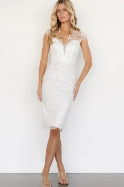 Baltic Born Jordana Embroidered Midi Dress |