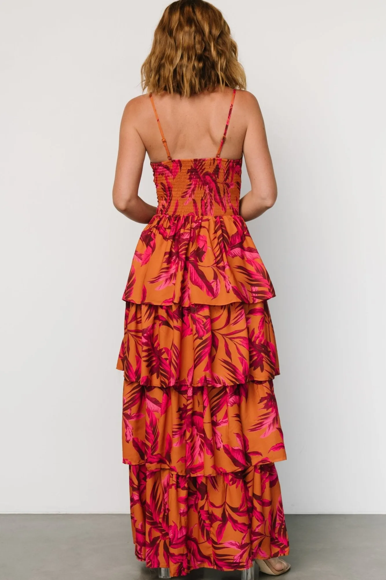 Baltic Born Joree Tiered Maxi Dress | Ginger + Fuschia Multi