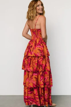 Baltic Born Joree Tiered Maxi Dress | Ginger + Fuschia Multi