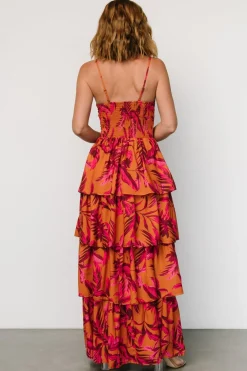 Baltic Born Joree Tiered Maxi Dress | Ginger + Fuschia Multi