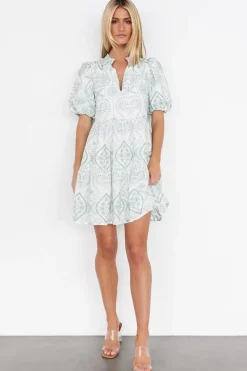 Baltic Born Josie Eyelet Babydoll Dress | White + Sage