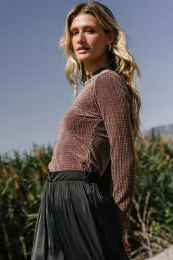 Baltic Born Joss Velvet Top | Dusty Clove