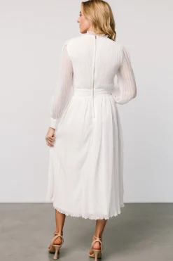 Baltic Born Julie Long Sleeve Dress | Off White