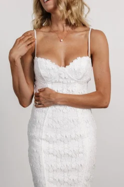 Baltic Born Juliette Bodycon Midi Dress | Off White