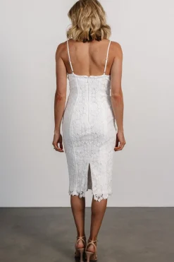 Baltic Born Juliette Bodycon Midi Dress | Off White