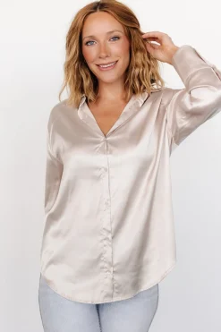 Baltic Born Kacey Satin Button Up Top |