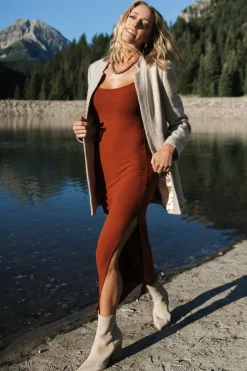 Baltic Born Kade Bodycon Tank Dress | Auburn Brown