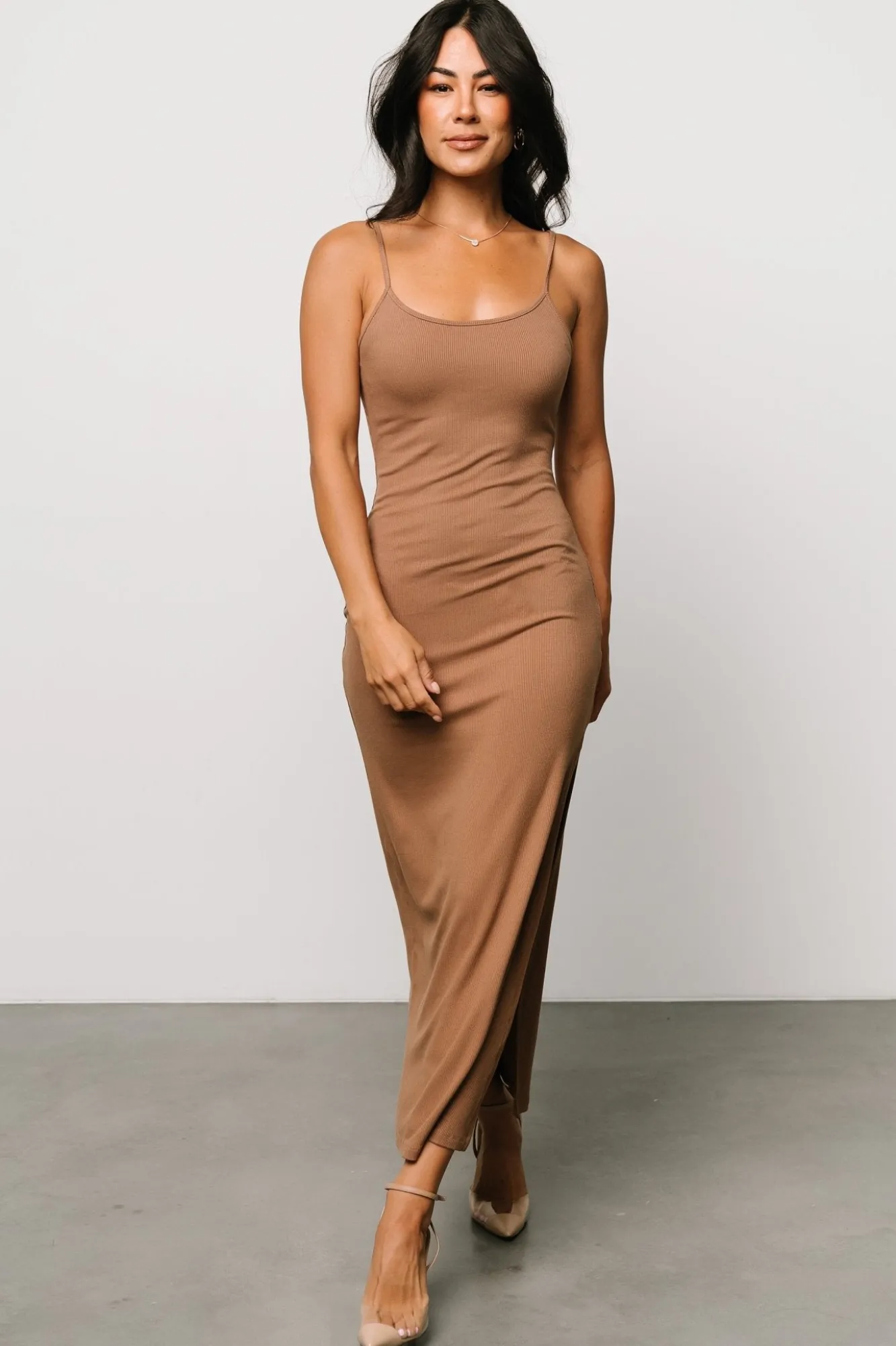 Baltic Born Kade Bodycon Tank Dress | Dusty Brown