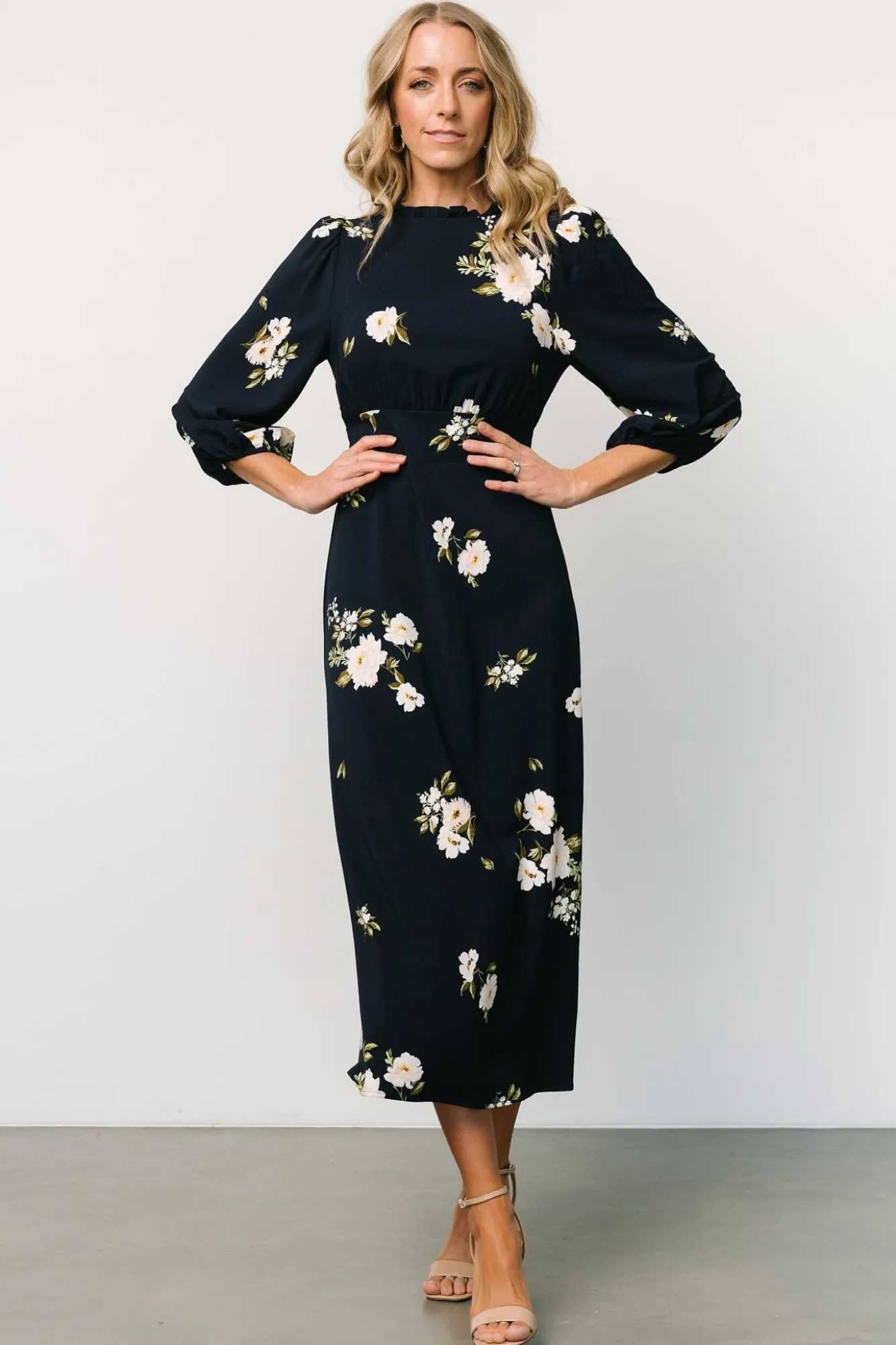 Baltic Born Karalie Maxi Dress | Navy Floral