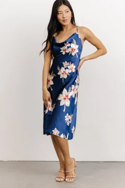 Baltic Born Katarina Slip Midi Dress | Vintage Blue Floral