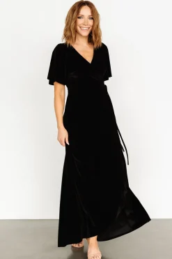 Baltic Born Katelyn Velvet Maxi Wrap Dress |