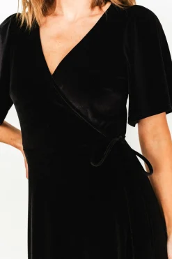 Baltic Born Katelyn Velvet Maxi Wrap Dress |