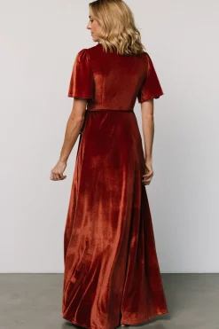 Baltic Born Katelyn Velvet Maxi Wrap Dress |